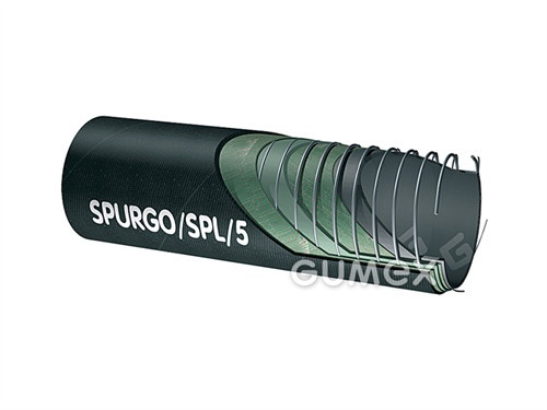 Olejová hadice pro mazut SPURGO/SPL/5-8334, 110/128mm, 5bar/-0,68bar, NBR/CR, -20°C/+90°C, černá